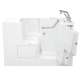 32-in. x 52-in. Outward Opening Door Walk-In Whirlpool Massage Bathtub with Right Door/Drain and Tub Faucet in White