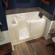 Acrylic Wit 32-In X 60-In Walk-In Air Spa And Whirlpool Massage Bathtub With Left Hand Drain
