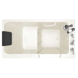 Acrylic Wit 32-In X 60-In Walk-In Air Spa And Whirlpool Massage Bathtub With Right Hand Drain