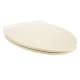 Elongated Toilet Seat with Trivantage in Bone