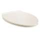 Elongated Toilet Seat with Trivantage in Linen