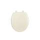 Round Closed-Front Toilet Seat with Soft Close, Grip Tight, and Quick Release in Linen