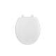 Round Closed-Front Toilet Seat with Soft Close, Grip Tight, and Quick Release in White