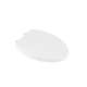 Elongated Closed-Front Toilet Seat with Soft Close, Grip Tight and Quick Release in White