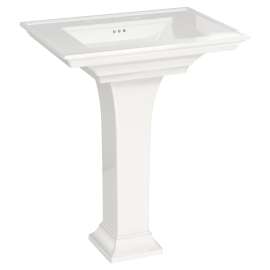 Town Square S Fine Fireclay 30-in Rectangular Pedestal Sink