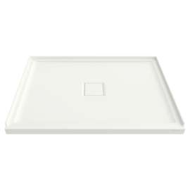 48 x 38 Solid Surface Shower Base in Soft White