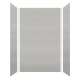 SMMW4K603696-27V Monterey 60-in x 36-in x 96-in Glue To Wall 3-Piece 4mm Shower Wall Kit, Grey Stone Velvet