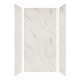 SMSWK483696-41 Silhouette 48-in x 36-in x 96-in Glue to Wall 3-Piece Shower Wall Kit, Pearl Stone