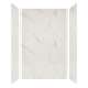 SMSWK603696-41 Silhouette 60-in x 36-in x 96-in Glue to Wall 3-Piece Shower Wall Kit, Pearl Stone
