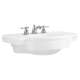 0282008.020 Retrospect 8-in Widespread Pedestal Sink Top, White