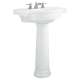 0282800.020 Retrospect 8-in Widespread Pedestal Sink Top and Leg Combination, White