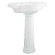 0282800.020 Retrospect 8-in Widespread Pedestal Sink Top and Leg Combination, White