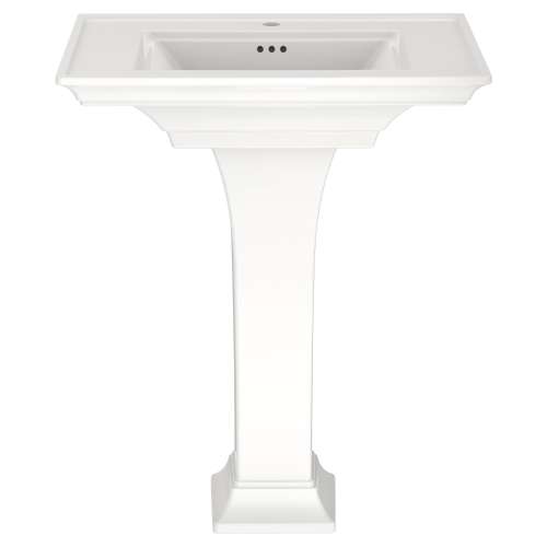 0297100.020 Town Square S Center Hole Only Pedestal Sink Top and Leg Combination, White