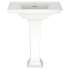 0297100.020 Town Square S Center Hole Only Pedestal Sink Top and Leg Combination, White