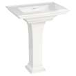 0297100.020 Town Square S Center Hole Only Pedestal Sink Top and Leg Combination, White