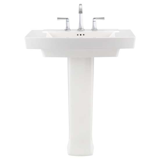 0328800.020 Townsend 8-in Widespread Pedestal Sink Top and Leg Combination, White
