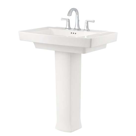 0328800.020 Townsend 8-in Widespread Pedestal Sink Top and Leg Combination, White