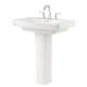 0328800.020 Townsend 8-in Widespread Pedestal Sink Top and Leg Combination, White