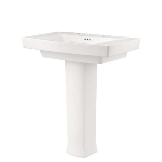 0328800.020 Townsend 8-in Widespread Pedestal Sink Top and Leg Combination, White