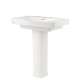 0328800.020 Townsend 8-in Widespread Pedestal Sink Top and Leg Combination, White