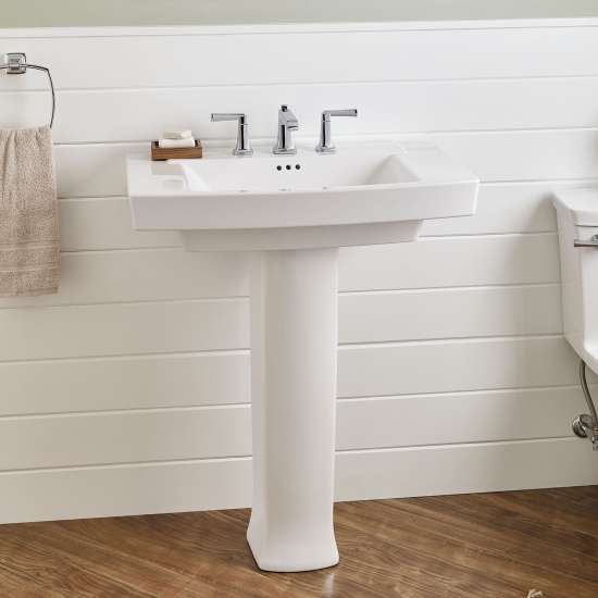 0328800.020 Townsend 8-in Widespread Pedestal Sink Top and Leg Combination, White