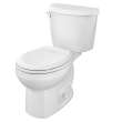 250DA104.020 Colony 1.28 gpf and 4.8 Lpf Two-Piece Round-Front Toilet Less Seat, White 