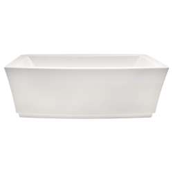 2691004.020 Townsend 68 x 36-in Freestanding Bathtub Center Drain with Integrated Overflow, White