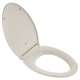 5055A65PT.222 Seats Contemporary Slow Close and Easy Lift Off Elongated Toilet Seat, Linen 