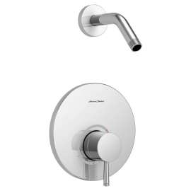 TU064501WDXH.002 Serin Shower Trim Kit Double Ceramic Pressure Balance Cartridge with Lever Handle, Polished Chrome