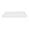 60-in x 32-in Single Threshold Right Hand Linear Concealed Drain Shower Base, White