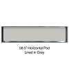 58.5-in. Recessed Horizontal Storage Pod Rear Lined in Grey