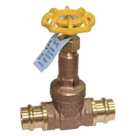 Gate Valve, 1-in, Low Lead Bronze