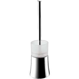 Axor Uno Toilet Brush With Holder, Freestanding In Chrome, 41536000