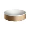Axor Suite Sinks Round Sink Without Overflow, 15 3/4" In Brushed Bronze, 42001140