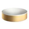 Axor Suite Sinks Round Sink Without Overflow, 15 3/4" In Brushed Gold Optic, 42001250