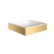 Axor Suite Sinks Square Sink Without Overflow, 15 3/4" X 15 3/4" In Brushed Gold Optic, 42003250