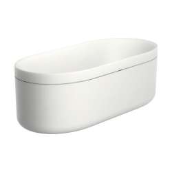 Axor Suite Tubs Round With Pop-Up Drain, 74 1/8" In Polished Nickel, 42005830