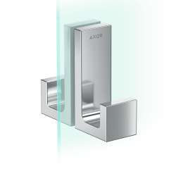 Axor Universal Rectangular Shower Door Handle In Chrome, 42639000