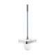 Axor Universal Softsquare Toilet Brush With Holder Wall-Mounted In Chrome, 42835000