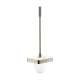 Axor Universal Softsquare Toilet Brush With Holder, Wall-Mounted In Polished Nickel, 42835830