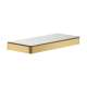 Axor Universal Softsquare Shelf 12" In Brushed Gold Optic, 42838250