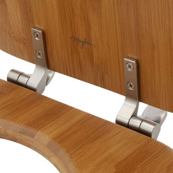 Wood Elongated Toilet Seat in Bamboo