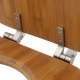 Wood Elongated Toilet Seat in Bamboo