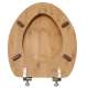 Wood Elongated Toilet Seat in Bamboo