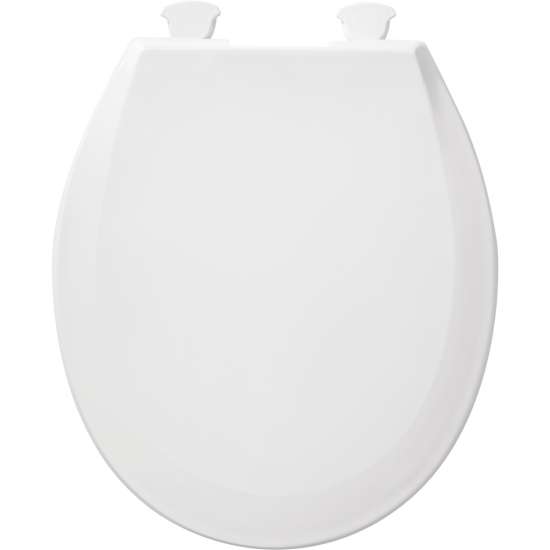100EC 000 Plastic Round Toilet Seat in White