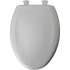 1200SLOWT 020 Plastic Elongated Slow-Close Toilet Seat in Crane White