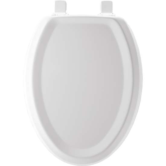 125EC 000 Wood Elongated Toilet Seat in White