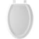125EC 000 Wood Elongated Toilet Seat in White