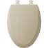 1500EC 006 Wood Elongated Toilet Seat in Bone