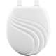 27EC 000 Wood Round Toilet Seat in White
